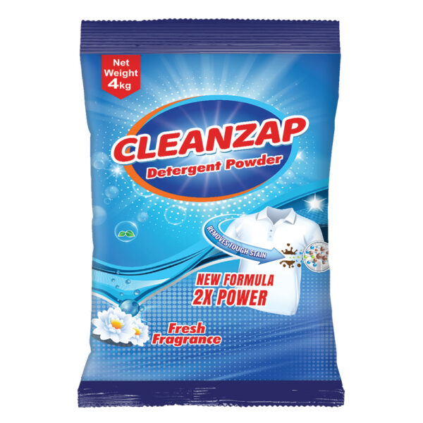 cleanzap detergent powder pack of 4 kg